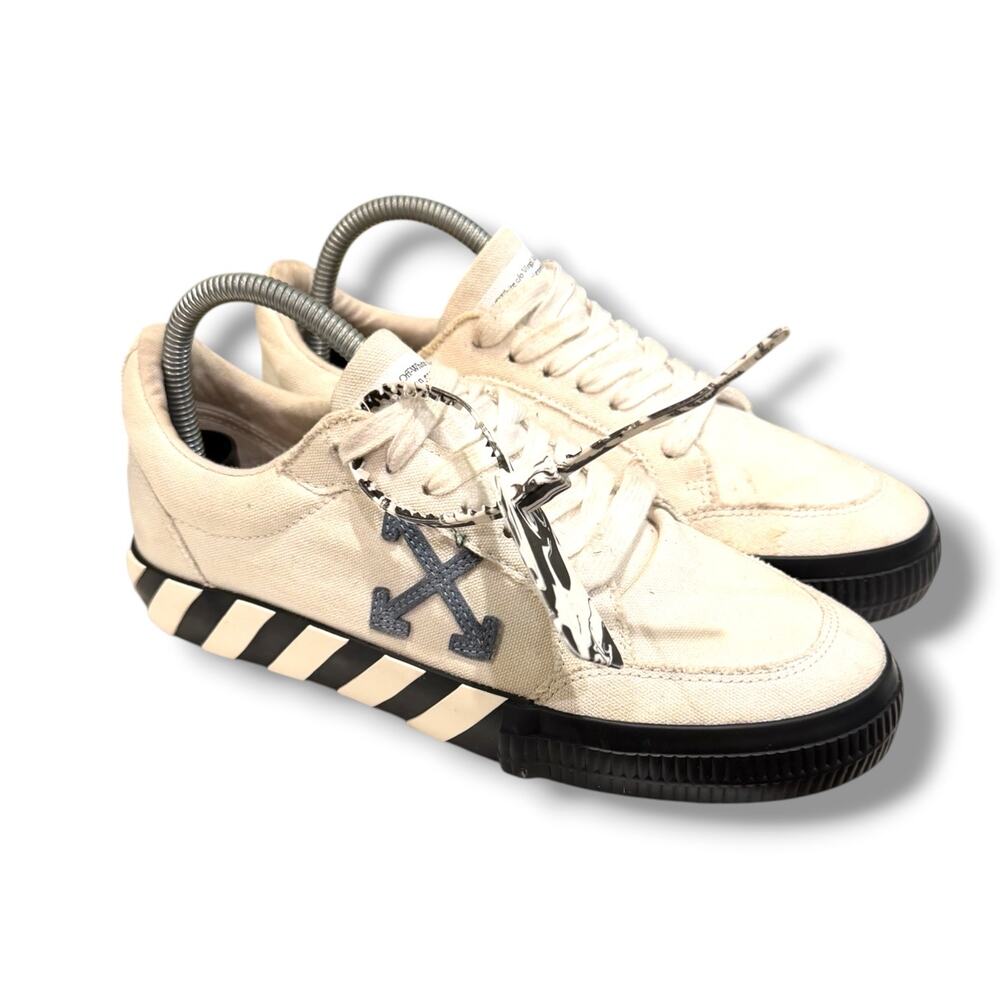 Off-White Vulcanized Low Sneakers ‘White Blue’ | Size 40EU (7US)